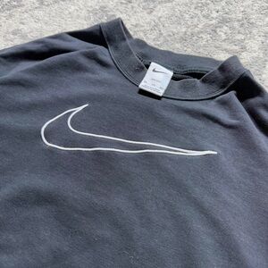 Nike Men's Black and Grey Sweatshirt